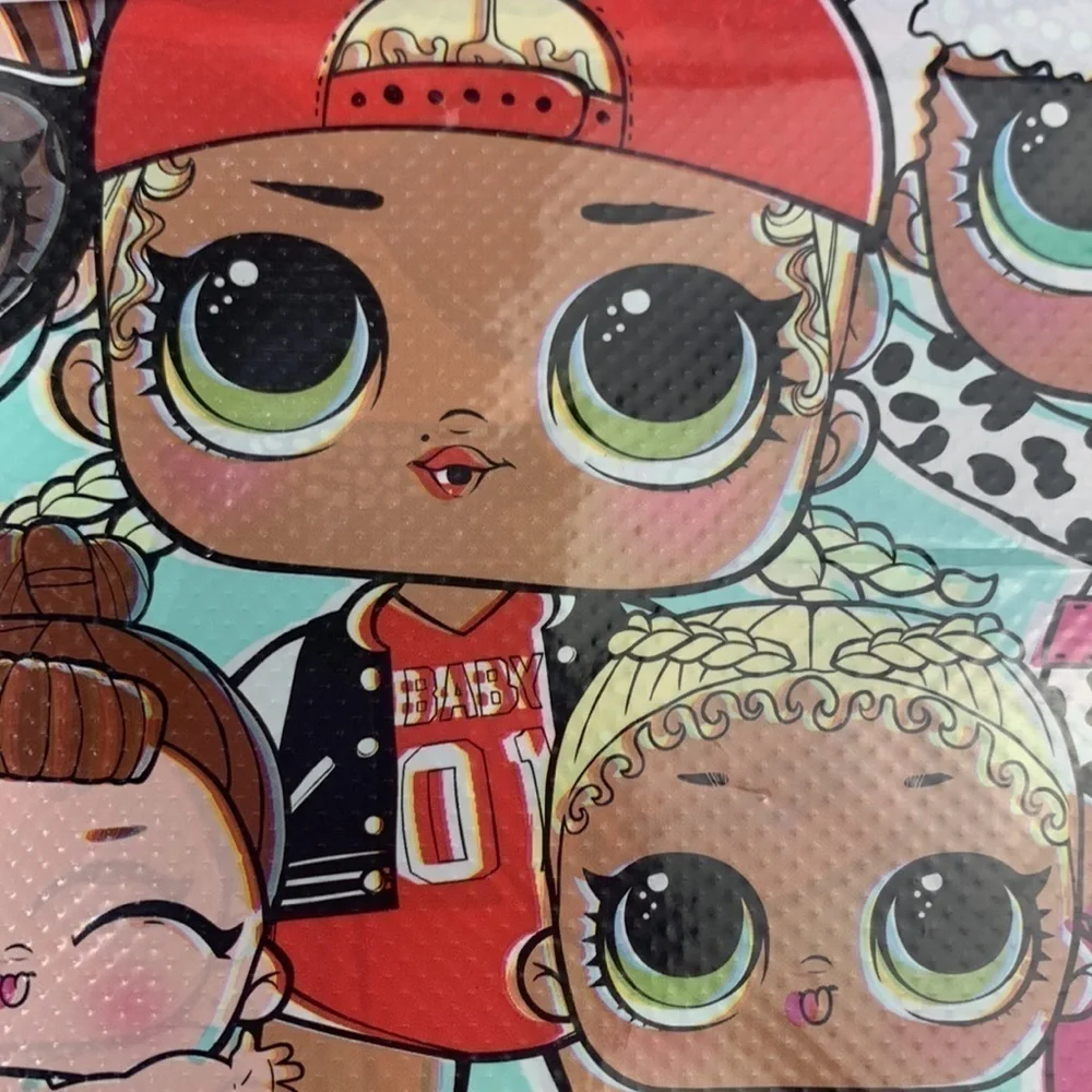 LOL Surprise! Party Tablecloth-Plastic, Multi, 54”x84”, NWT Imported UK